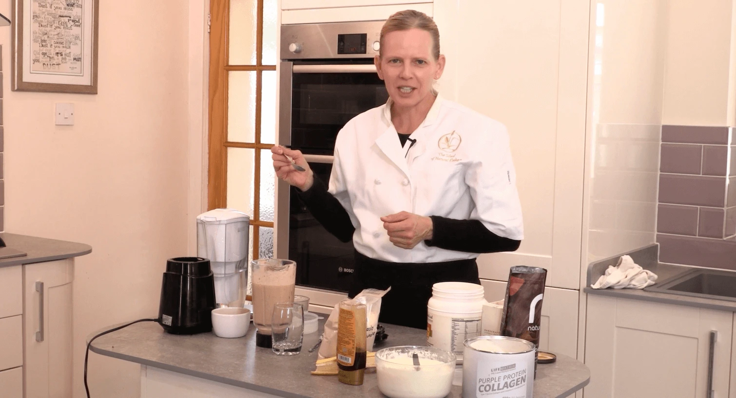 Rachel Jesson in her kitchen